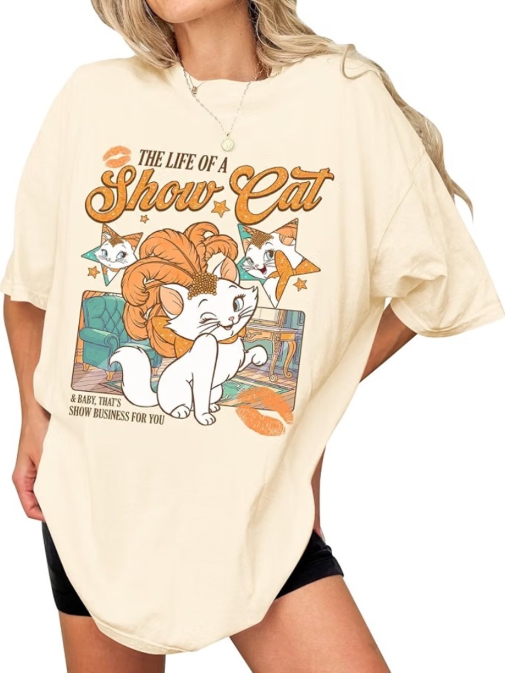 Disney Aristocats Marie Life of a Showcat Tee size Small